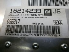 Centralina motore Opel Tigra 1997 1.4 66kw *X14XE*, automatica 16214239JS