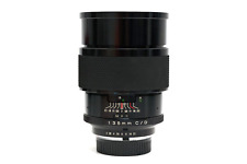 Filtro anteriore Soligor 135 mm F2 C/D Minolta MD Mount 77 mm con custodia come nuovo Fuji GFX