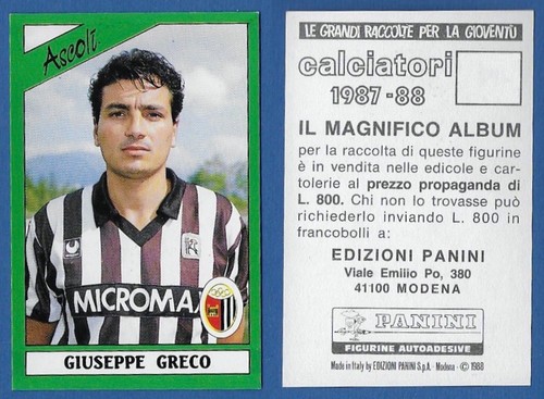 Figurina calciatori panini - figurina,