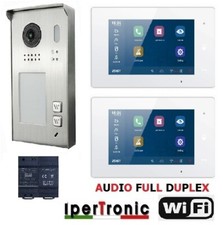IPERTRONIC Kit video citofono bifamiliare bus TDH Wifi con schermo touch 7"