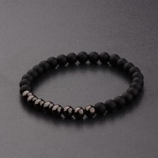 Bracciale Nero Pietre Naturali