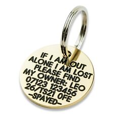 Targhetta per cani in ottone