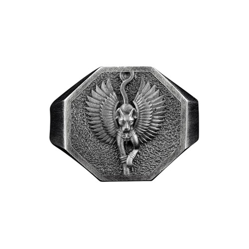 Anello argento ossidato - in,