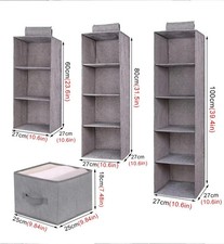 Organizer Armadio Portatutto Pensile Tessuto Scarpe Borse 3,4,5 piani