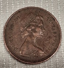 1 NUOVO PENNY Regno Unito 1971
