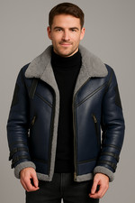 Giacca biker aviatore pelle