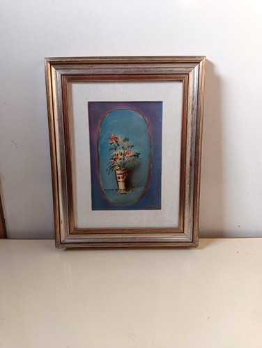 Quadro olio tela vaso con - tela,