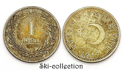 Lira 1947 turchia - 1947,, argento