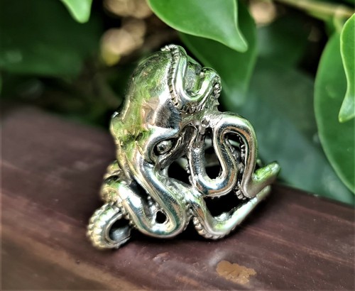 Anello polpo argento sterling - polpo,