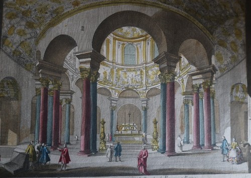 Rome vue optique du 18e - vue, d'optique