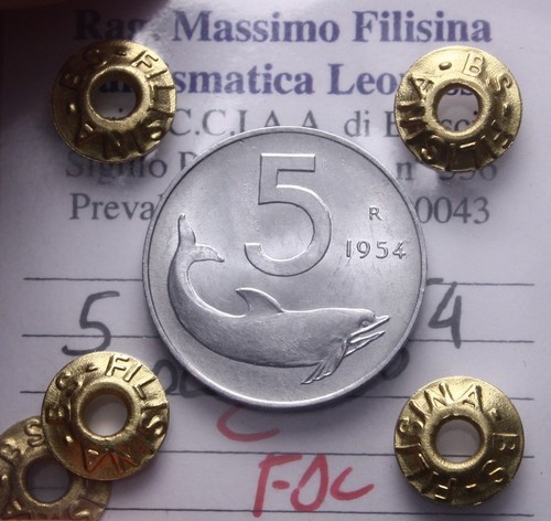 Italia repubblica 5 lire - italia,