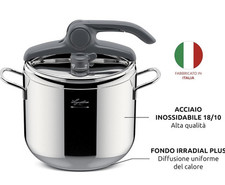 Lagostina 5 lt Mia LagoEasyup Pentola a pressione 22 cm  Irradial Plus - Rotex