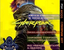 Cyberpunk 2077 ps4/ps5 MODS,NO ES EL JUEGO,¡¡¡LEER BIEN LA DESCRIPCION!!!