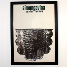 Simongavina Paradiso terrestre manifesto 50 x 70 cm Condizione ottima.