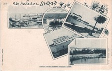 Livorno - Un Saluto da Livorno - fp vg 1900