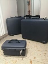 Set 2 Valigie + Bauletto Rigide Samsonite Con Ruote Color Avion Anni 1990