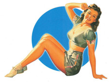 Autocollant Pin’Up post Us
