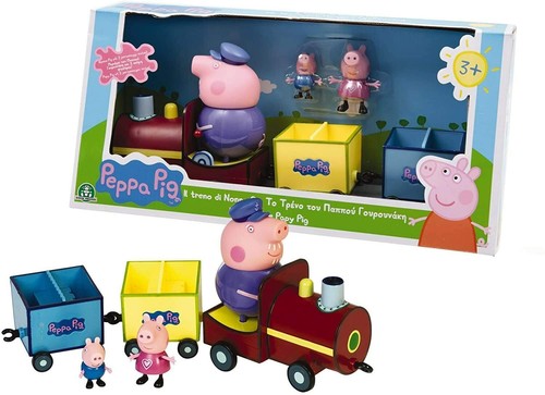 Peppa pig treno nonno cane - pig,