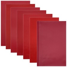 Attuslla 7 Fogli PVC Tegole in Miniatura, Mattoni in Miniatura, Mini (r0c)