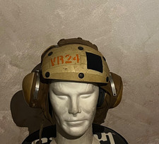 HELMETS FLIGHT DECK CREWMAN'S RESISTENTE AGLI URTI VINTAGE TAGLIA 7 E MEZZO