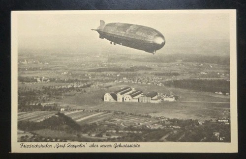 Cartolina dirigibile germania - cartolina,