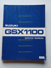Suzuki GSX 1100 1980 manuale officina inglese originale