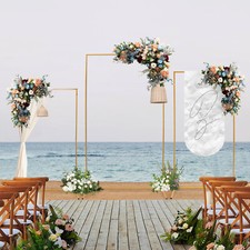 3-Piece Gold Metal Backdrop