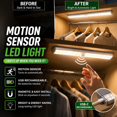 Led motion sensor light - motion,