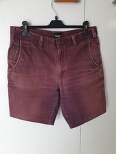 City Wear pantaloni corti in denim borgogna efetto vintage taglia IT 50 uomo