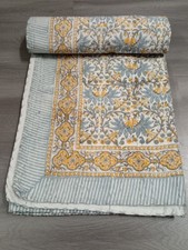 Trapunta coperta kantha fiori
