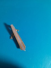 Fermacravatte in argento e 3