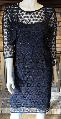Abito giacca paillettes pizzo