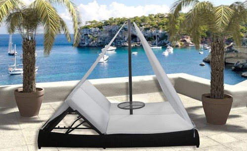 Letto lettino sdraio rattan - lettino,