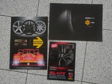 Depliant Brochure MOMO  set 3 pezzi PNEUMATICI - CERCHI - COPRICERCHI  anno 2025