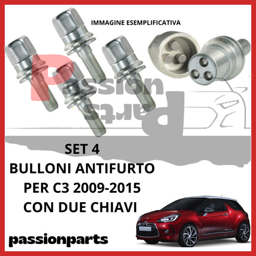 Kit bulloni antifurto - bulloni, cerchi