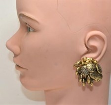 Orecchini Clip-On A Dischi Multiforme In Oro Vintage