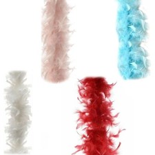 Ghirlanda boa piume bianco