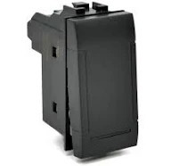 Interuttore unipolare nero