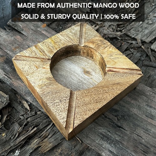 Vintage legno posacenere - in,
