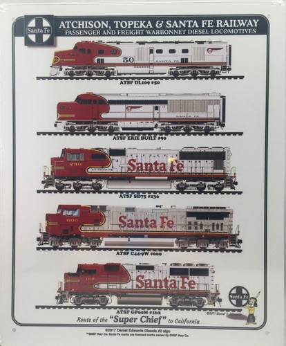 Santa railroad diesel - railroad,