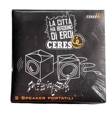 2 SPEAKER PORTATILI Ceres C’è CASSE ALTOPARLANTE CUFFIE X2 GADGET BEER RARE