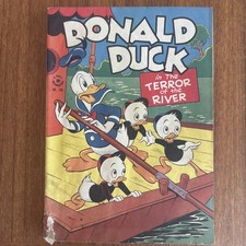 Vintage 1946 quattro colori 108 Paperino -Terrore del fiume-Carl Barks completo