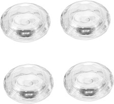 4Pezzi Porta Candele in Cristallo Diamante per Centrotavola Elegante Design Roma