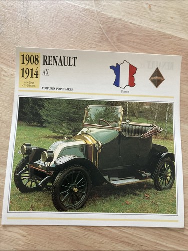 Renault 1908 1914 carta - ax,