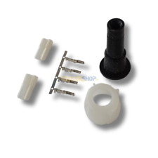 KIT CONNETTORE FANALE RADEX 4 POLI  BIANCO 2+2 CARRELLO RIMORCHIO CRESCI ELLEBI 