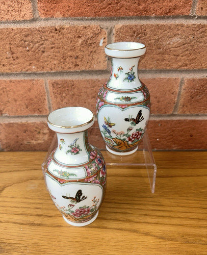 Famille rose mini medaglione - rose,
