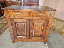 CREDENZA IN MASSELLO INTEGRA ORIGINALE EPOCA XIX SECOLO RESTAURATA