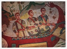 Piazza Armerina - Mosaico barca fluviale Grande Caccia - (Anni ’70)