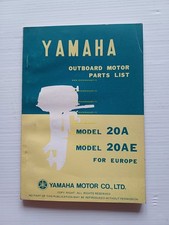 Yamaha motori fuoribordo 20 A - 20 AE 1976 catalogo ricambi ORIGINALE