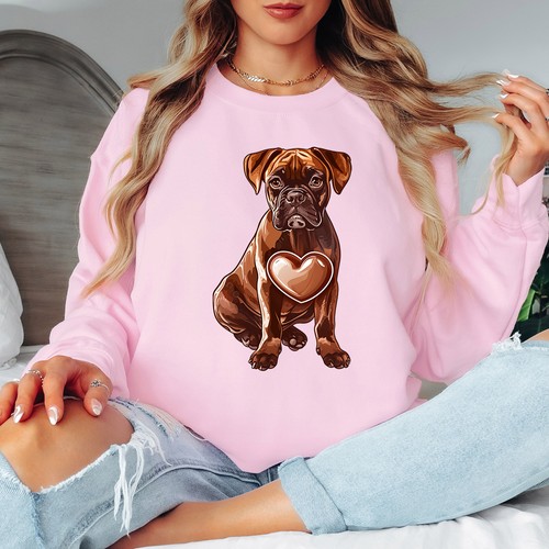 Boxer cane con - cuore, donna
